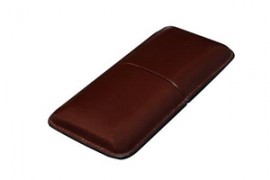 Cigar Case 3 Finger Brown